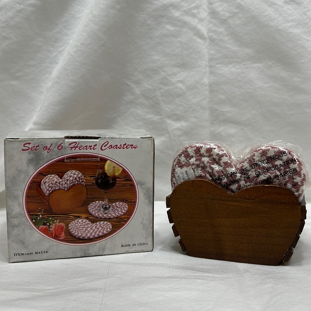 Heart Coaster set